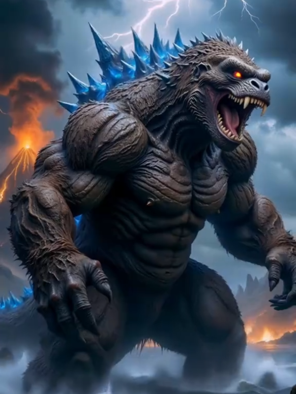Godzilla + Kong  . . . #AIArt #AnimalFusion #AICreations #AIPowered #AIAnimals #DigitalArt #ArtFusion #AIExperiments #FusionArt #ArtificialIntelligence #AnimalArt #AITransformation #CreativeFusion #DigitalCreatures #AIArtist #AnimalsInArt #FuturisticArt #FusionCreatures #AIVision #FantasyAnimals  #foryou #viralvideo #teamworkmakesthedreamwork  #teamworkmedia 