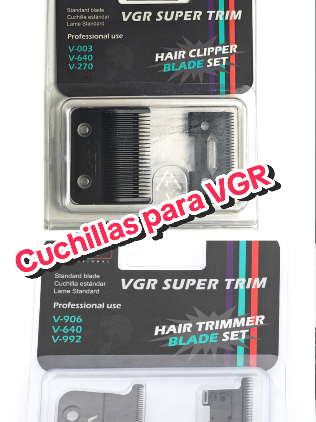 #cuchillas para la máquina #VGR-003 #VGR-906 , ya disponibles 💈 Llegó a buen precio aquí en Novedades Top Cajamarca  pídelo ya, recuerda que realizamos envíos a nivel nacional todos los días. #barberia  #vgr 