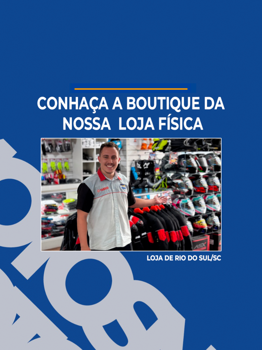 🚀 Conheça a nossa boutique na loja física de Rio do Sul/SC! Aqui você encontra tudo para a sua moto, com o melhor atendimento e qualidade. E o melhor, você encontra tudo online! 🛒Acesse nosso site e aproveite todas as novidades (https://www.motosnenoshop.com.br/) #MotosNeno #LojaFísica #RioDoSul #MotoPeças #AtendimentoDeQualidade #Yamaha #BoutiqueDePeças