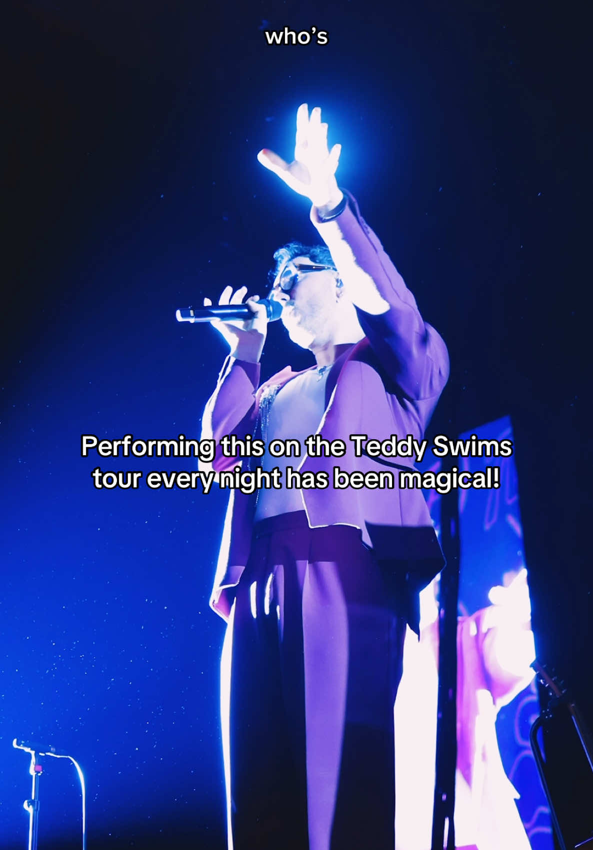 Seeing you all every night has been amazing!!! Here’s to more amazing shows on the Teddy Swims tour!! 💛💛