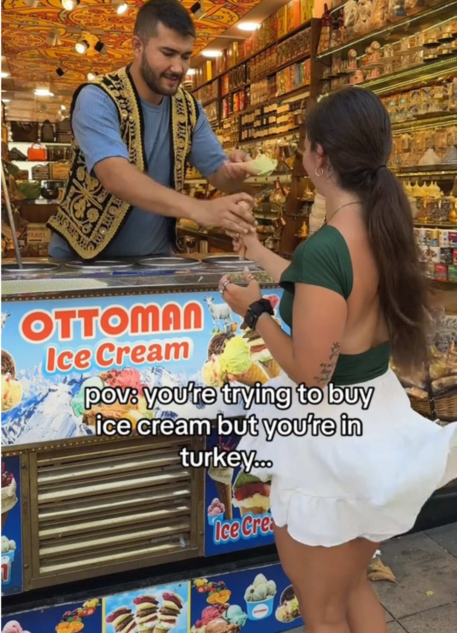 Turkish ice cream  #istanbul #turkiye #travel 