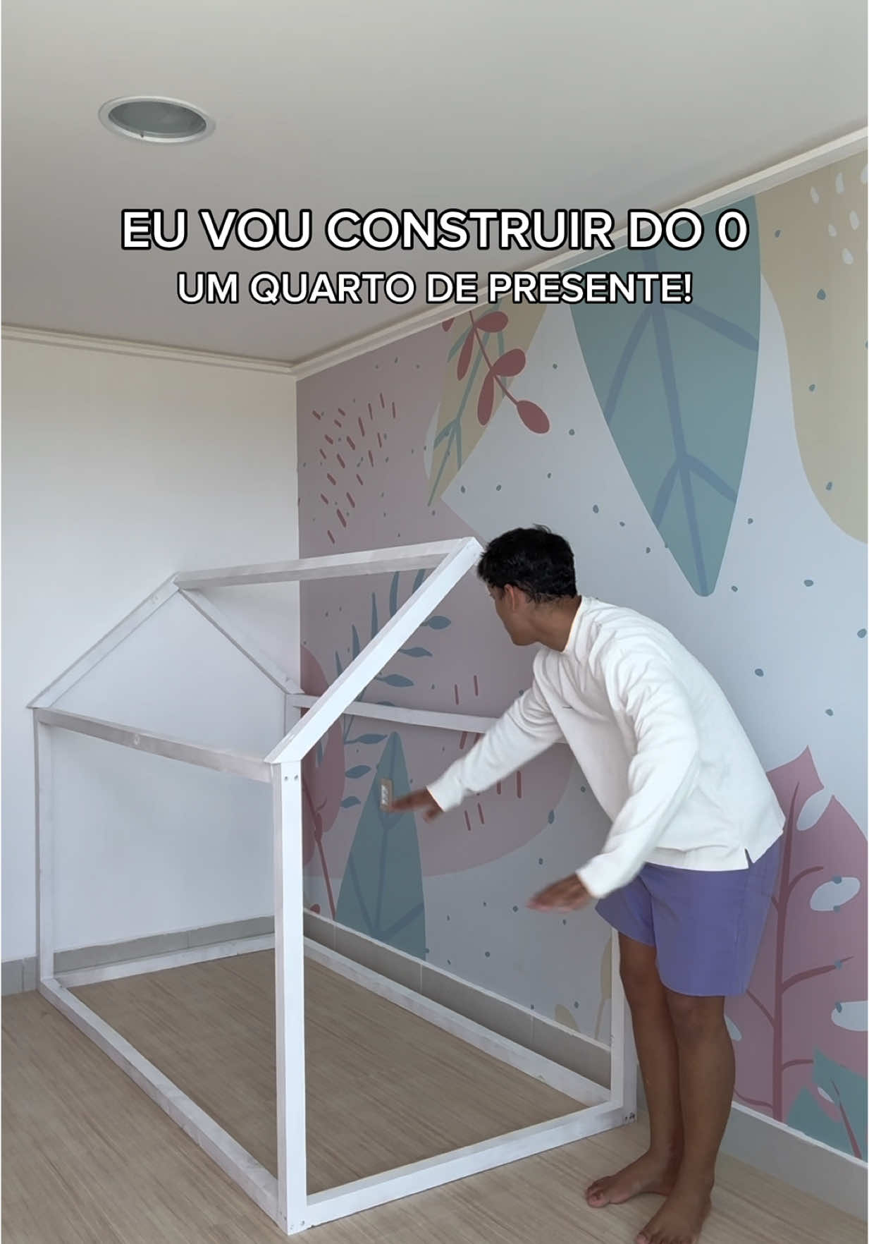 Consegui terminar o quartinho de Helena galera! #fy #heleninha #quartinho #obra 