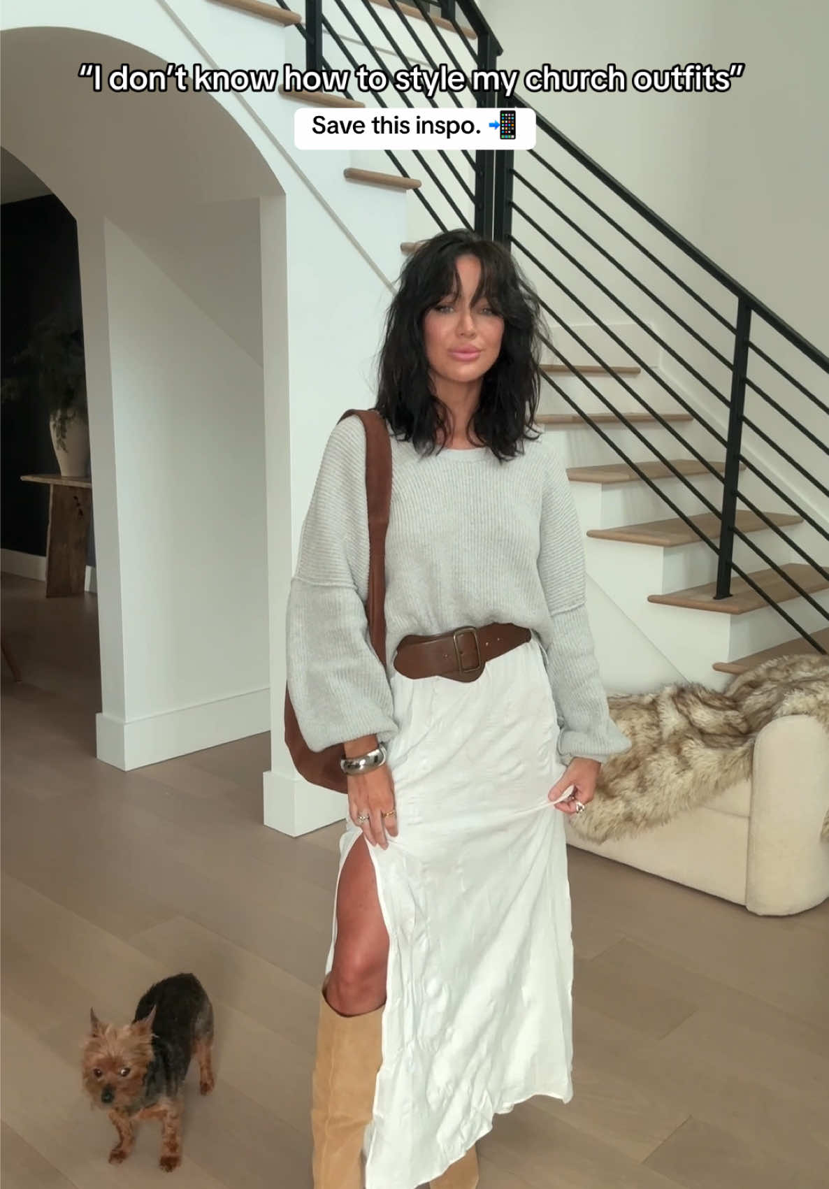 discovered my fashion vibe for 2025 is a western chic look and i’m here for it. 👏🤎  save for your church fit inspo 📲🤍  #fyp #foryou #fashion #churchoutfits #churchoutfit #westernfashion #OOTD #fashiontiktok #springfashion 