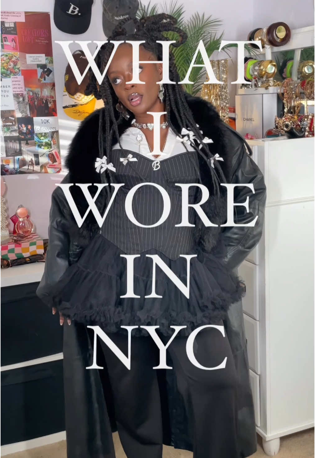 i look TOO FLY!! 🤩✨ . . . . #outfits #outfitinspo #outfitdetails #styleinspo #styleinfluencer #fashioninspo #doechii #maximaliststyle #maximalistfashion #fashioninspo #styleblogger #stylegoals #outfitgoals #fashiongoals #silverjewelry #winterfashion #winteroutfit #winterstyle 