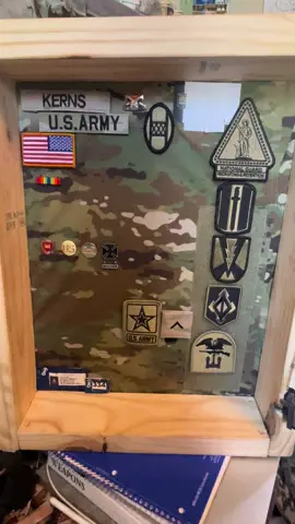 Got my shadowbox done #USAmry #americansoldier🇺🇸 #NC #nationalguard #fortjacksonsouthcarolina #proundtoserve #defenderoffreedom #engineer #12B #fortleonardwood #kingofthecastle #army #engineersleadtheway 
