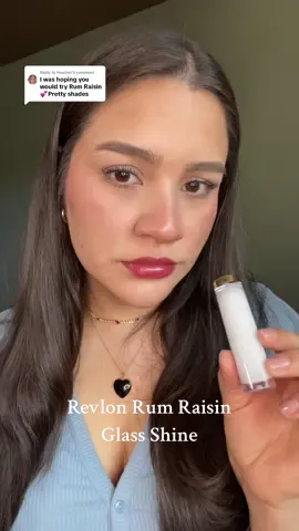 Replying to @Heather this with a dark lip liner is my dream lip combo  @revlon  #revlon #revlonglassshine #revlonglassshinelipstick #revlonrumraisin #rumraisin #rumraisinlipstick #cccatalan 
