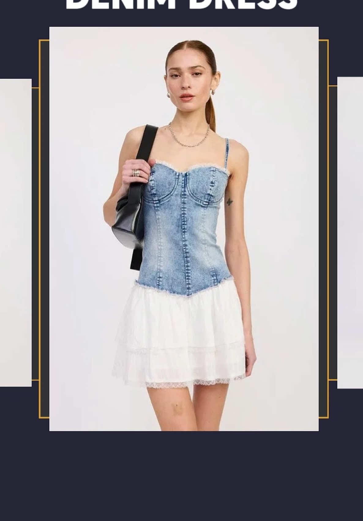 🔥 Turn heads in denim dreams! 🔥 Our Mini Corset Denim Dress is the perfect blend of chic and edgy. With a figure-flattering fit and trendy corset design, it’s a must-have for your wardrobe! 💙 ✨ Style it up with heels or keep it casual with your fave sneakers. 💫 Comfortable. Stylish. Unforgettable. 👉 Shop now: Jessiz Boutique TikTok Shop #JessizBoutique #DenimVibes #CorsetChic #OOTD