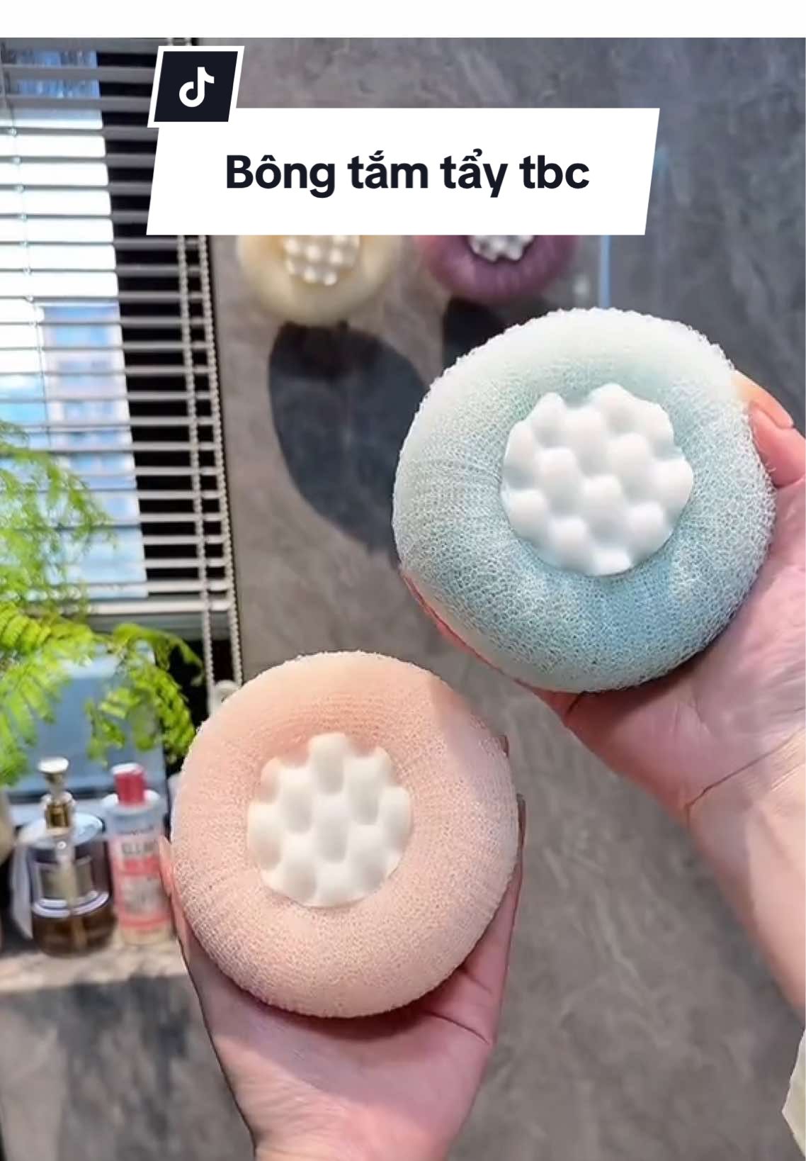 Bông tắm tẩy tbc massage tròn  #bongtam #bongtamtaobot #bongtammassage #bongtamtron #bongtammatxa #bongtammassagenhatban #decorsiuxinh 