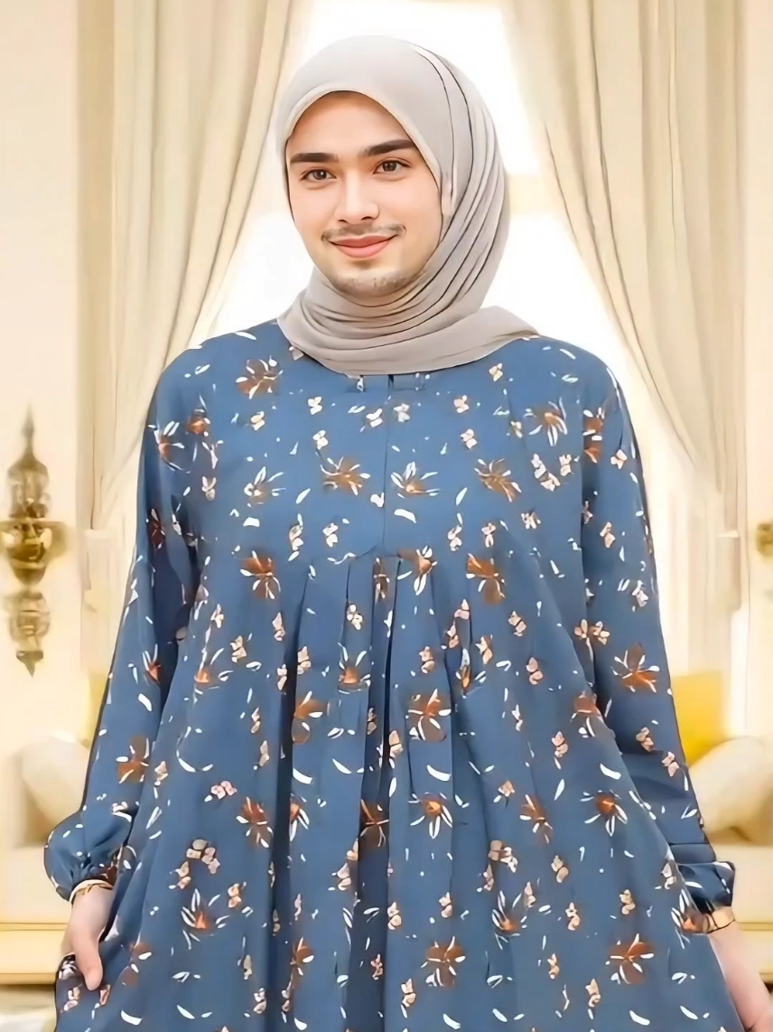 Rekomendasi gamis rinti premium kekinian. Bahan rayon tebel & adem. Motif bunga2 elegan. #gamisrayon #gamiskekinian #gamismurah #gamisrinti #belilokal  #cuantanpabatas #webgajian #dress 