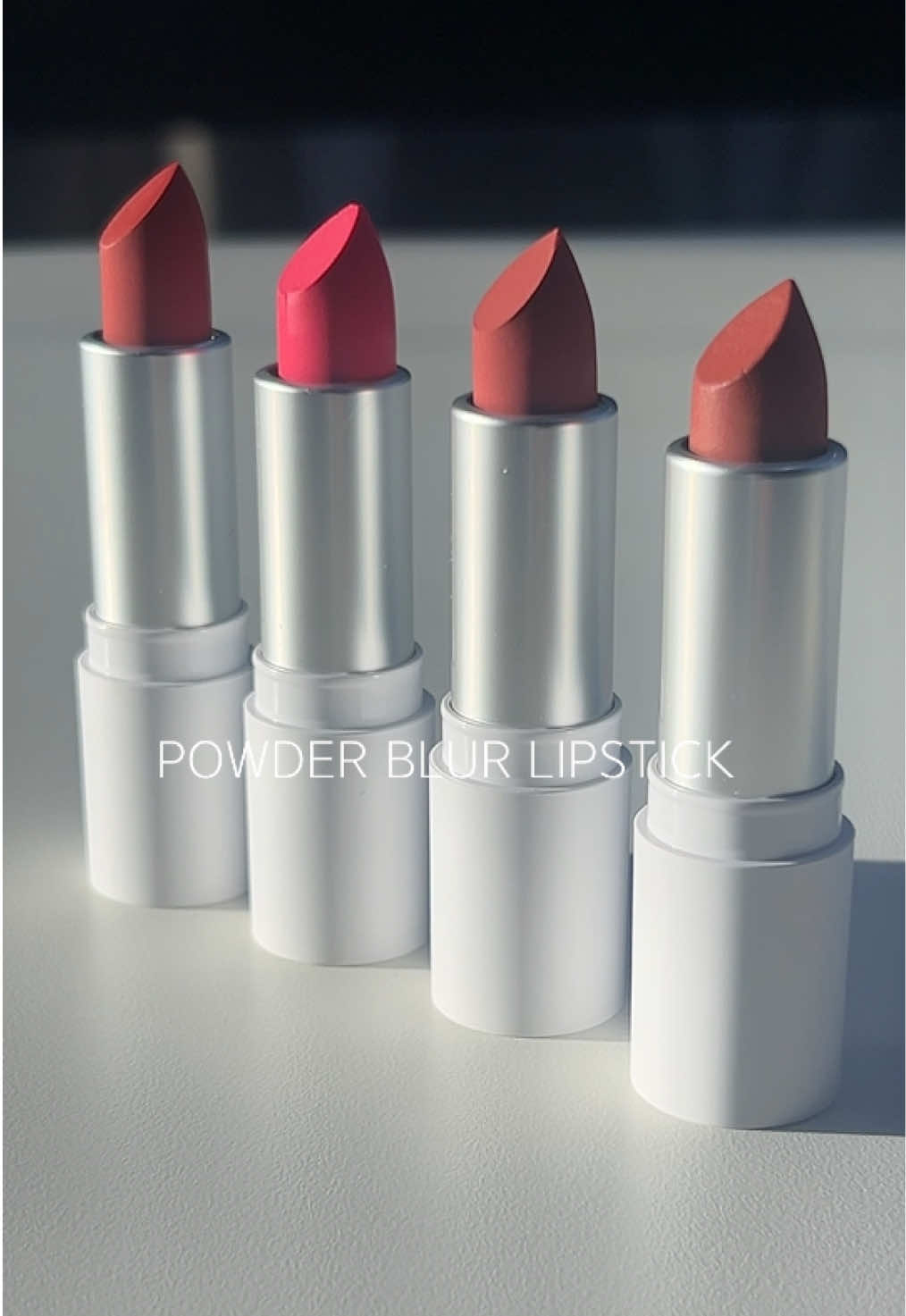 Powder Blur Lipstick ✨ Meet the 4 shades availables for you with a matte finish, perfect for every occation, Did you already try it?   #Inga #ingaglobal #makeup #kbeauty #koreanmakeup 