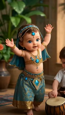 baby dance #baby #cute #dance #bellydancetiktok #dudidudidamdam #ai #funny 