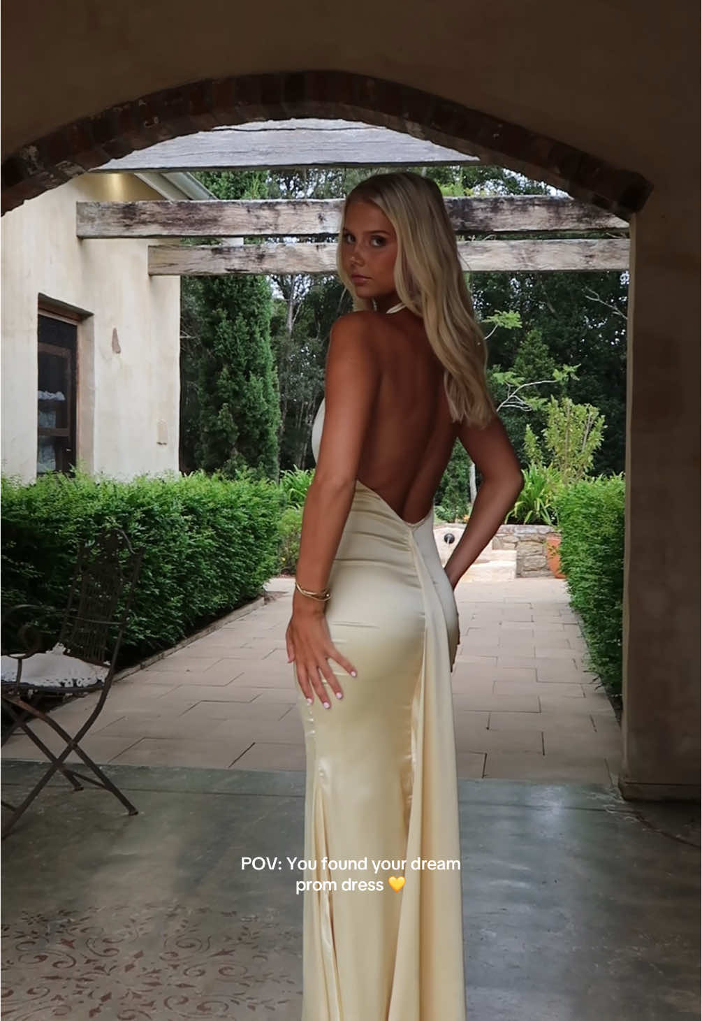 The Prom Dress of your dream ✨ Our newest ‘Corwin Maxi’ #thatssofetchau #formaldress #weddingguestdress #promdress #backlessdress #lowbackdress #TikTokShopRestock #yellowformaldress 