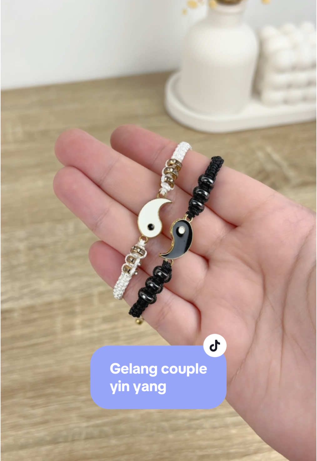 Buat couple sama kamu ❤️ #gelangcouple #gelang #gelangcoupleyinyang #couplebracelet #bracelet 