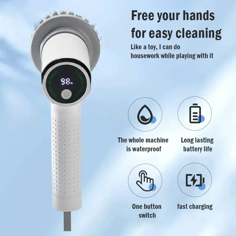Multi-functional multi-scene electric cleaning brush, more easily meet your cleaning needs. #Multifunction #electricbrush If you are in need, please contact me, business opportunities may come soon.