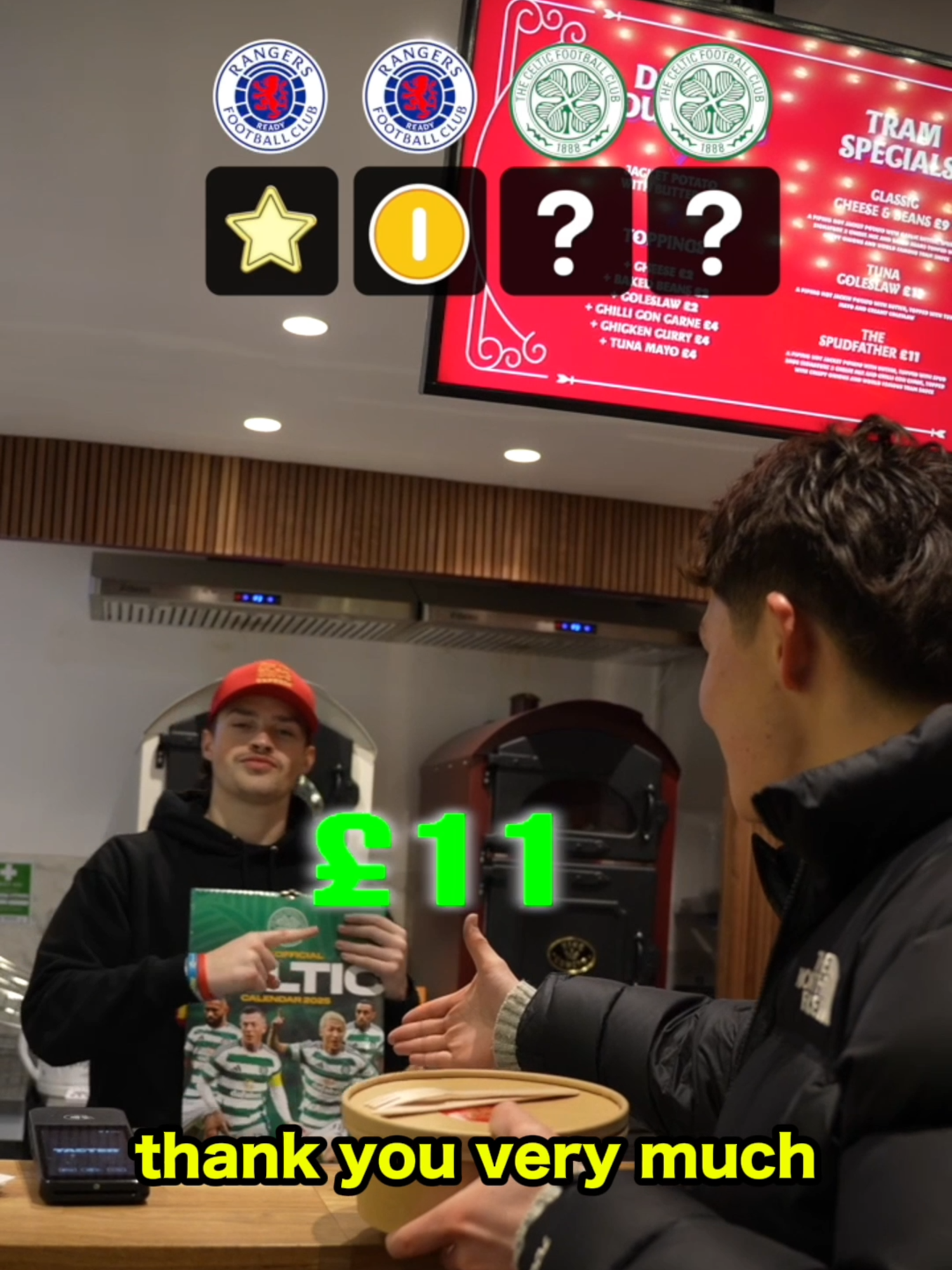 Can I make money by trading Celtic and Rangers goods with strangers?! 🏴󠁧󠁢󠁳󠁣󠁴󠁿💰 @thespudbrothers #footballtiktok #celtic #rangers #Scotland #fyp