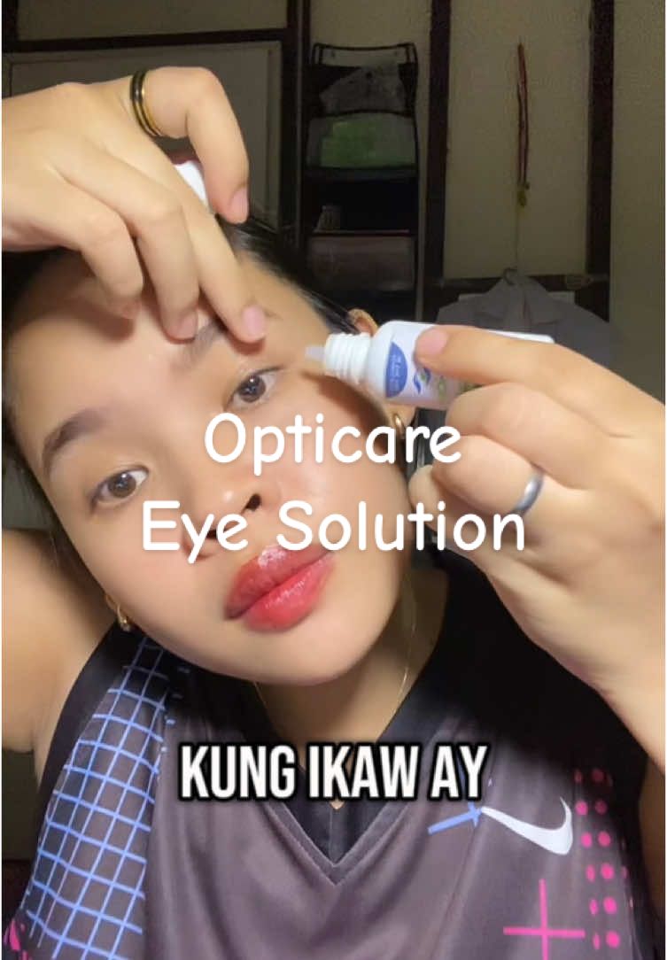 Pag gising ko palang sa umaga nangati na agad mata ko inagapan Kona ng pag lagay ng opticare eye solution. #ey #eyesolution #opticare #gamotsasoreeyes 