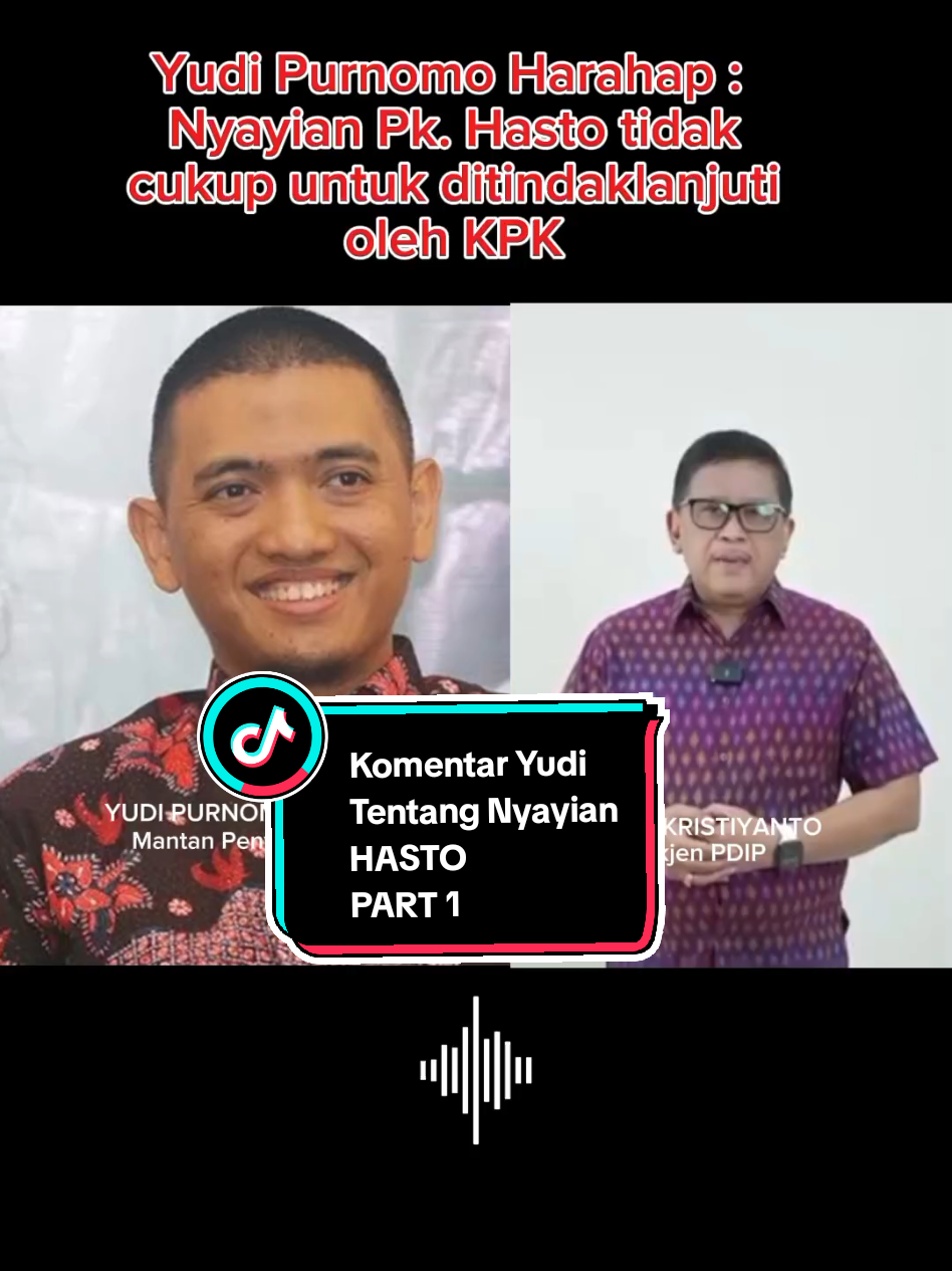 Komentar YUDI PURNOMO HARAHAP mantan penyidik KPK terkait video HASTO yg buka-bukaan tentang JOKOWI. #hasto #hastokristiyanto #reaksipdip #pdip #pdiperjuangan #pdiperjuangan🇲🇨 #megawati #hastoditahan #videoviralitiktok #trendingtopik #fyp #fyppppppppppppppppppppppp 