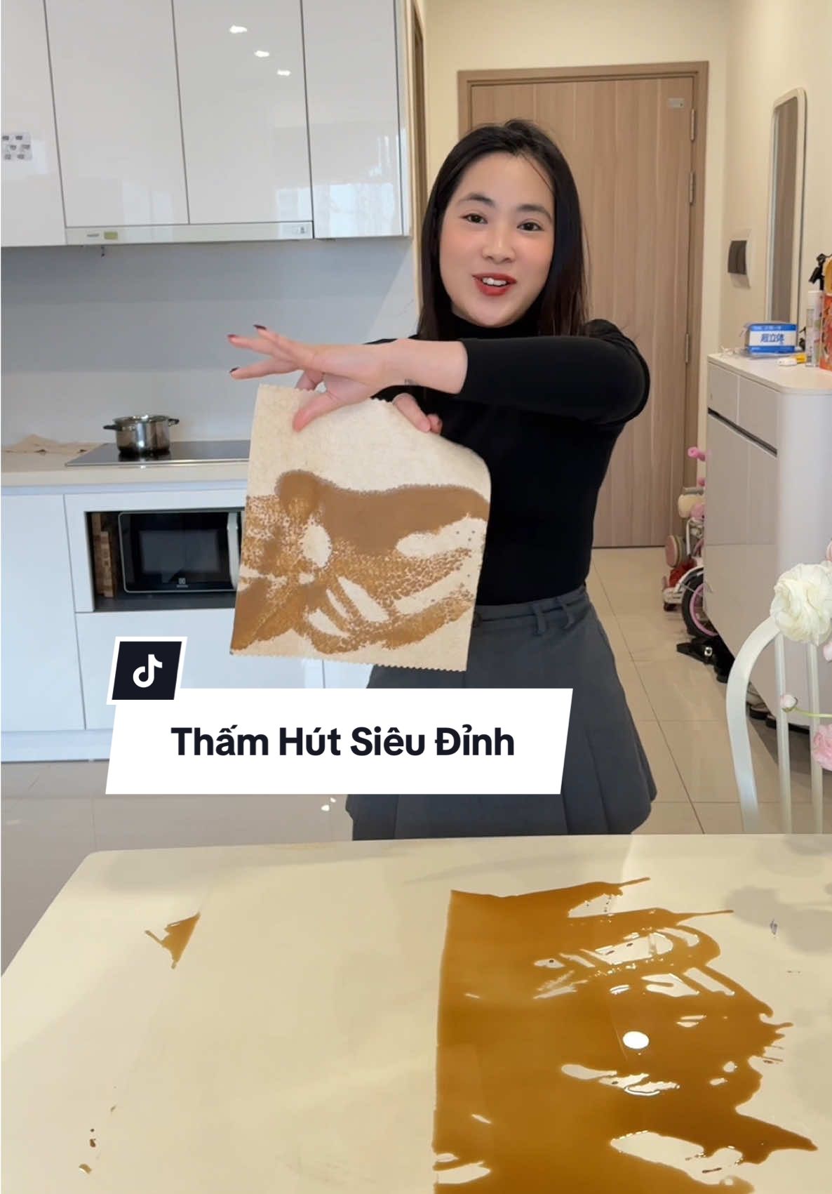 Cái khăn xơ mướp thấm hút siêu đỉnh #hieptrangdaily #trangkiudaily 