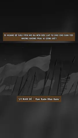 Lý Nam Đế tên thật là Lý Bí, sinh năm 503. Ông mồ côi cả cha lẫn mẹ khi mới 7 tuổi, lại thông minh hơn người nên được một vị thiền sư đưa về chùa nuôi dạy. Trải qua 10 năm miệt mài đèn sách, ông được Thích sử Tiêu Tư nhà Lương ngỏ lời mời làm Giám quân tại Đức Châu - ngày nay là huyện Đức Thọ thuộc tỉnh Hà Tĩnh. Tuy nhiên do bất bình với bọn quan lại hà khắc tàn bạo. Ông đã bỏ quan, lui về quê rồi tập hợp binh lính cùng với ngựa chiến nhằm chống lại chính quyền đô hộ. 
 Sau khi thành công đánh đuổi và ngăn chặn các cuộc phản công của quân Lương. Tháng hai năm 544, Lý Bí lập ra nước Vạn Xuân, lấy hiệu là Lý Nam Đế, chính thức trở thành vị hoàng đế đầu tiên trong lịch sử Việt Nam. #vietquat #lynamde