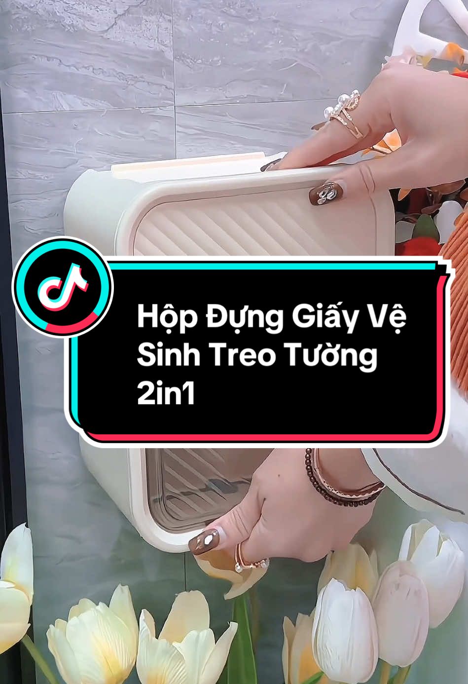 Hộp Đựng Giấy Vệ Sinh Treo Tường 2 Trong 1 – Tiện Lợi, Chống Nước, Siêu Bền! #dogiadung #gocnhogiadung #giadungtienich #xh #trending #xuhuong #fyp #hopdunggiaycaocap 