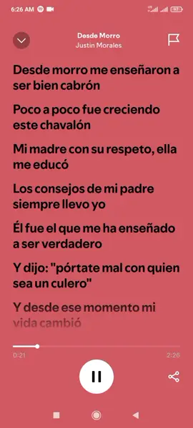 Desde Morro - Justin Morales #desdemorro #musica  #videoconletra  #spotify 