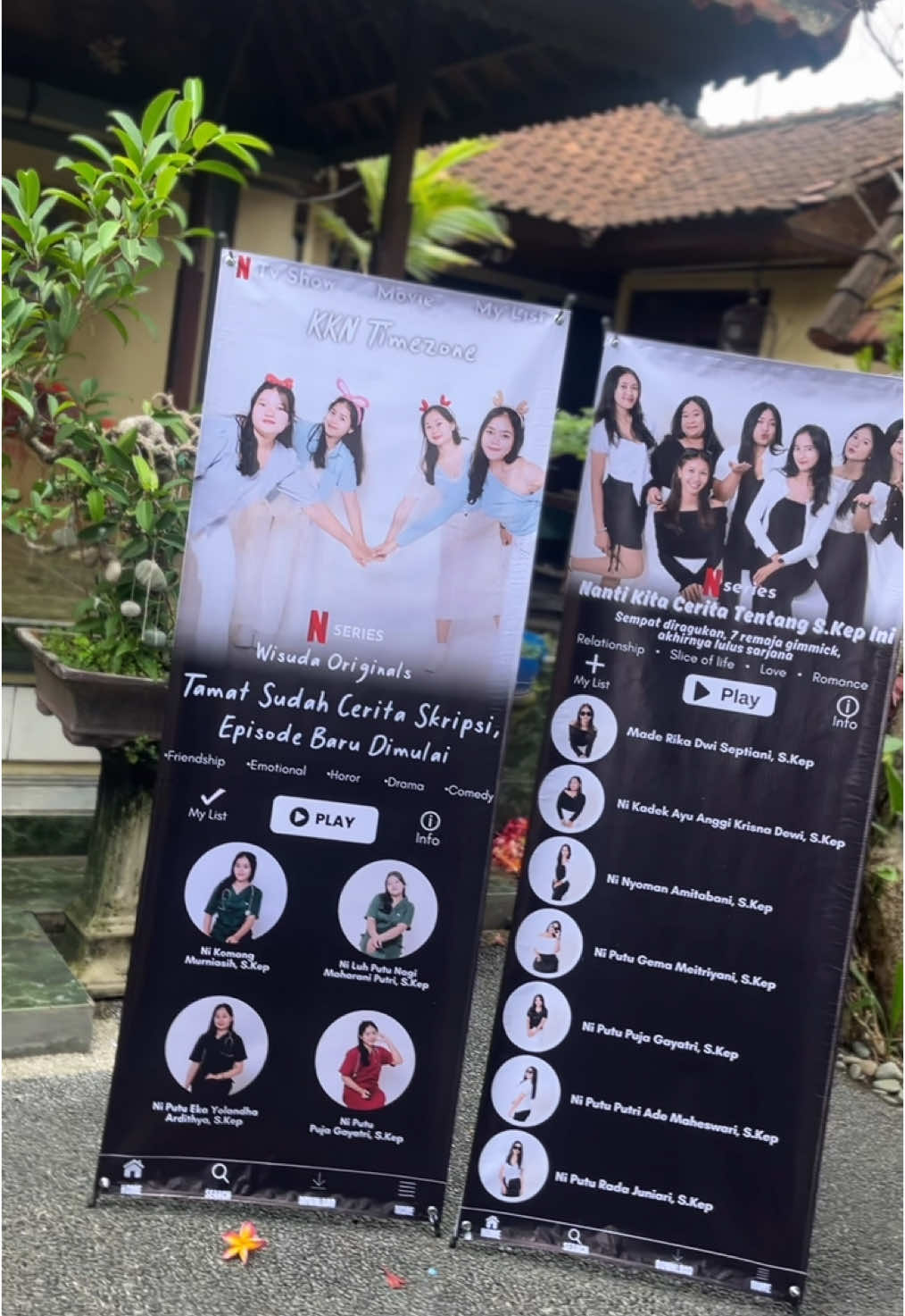 Baner netflix🥰 #banertemanetflix #banerwisuda #netflixseries #fypage 