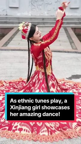 وردى/عربي/English لە کاتێکدا ئاوازە نەتەوەییەکان دەژەنن، کچێکی #شینجیانگ #سەمای جوان نمایش دەکات! ___ ___ ___ ___ ___ بينما تُعزف الألحان العرقية، تستعرض فتاة من شينجيانغ رقصها الناري والعاطفي! ___ ___ ___ ___ __ As ethnic tunes play, a #Xinjiang girl showcases her fiery and passionate #dance! #Performance #chineseculture #chinalove #chinaamazing #chinacountry #chinalofestyle 