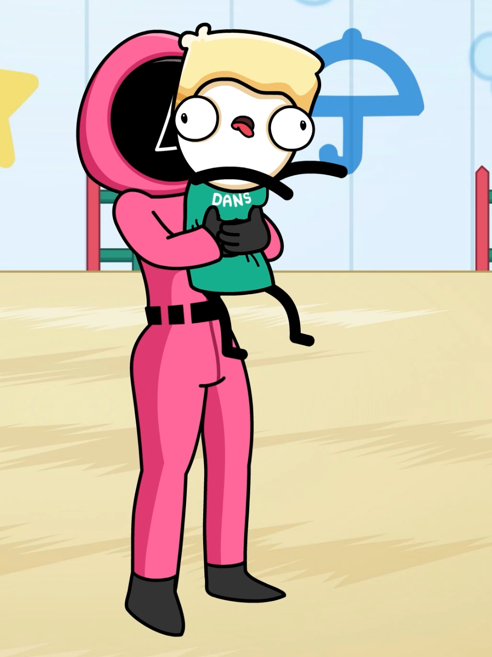 Squid Game Valentine Part 2 (Pink Gaurd Cheats For You) #squidgame #meme #funnyvideos 