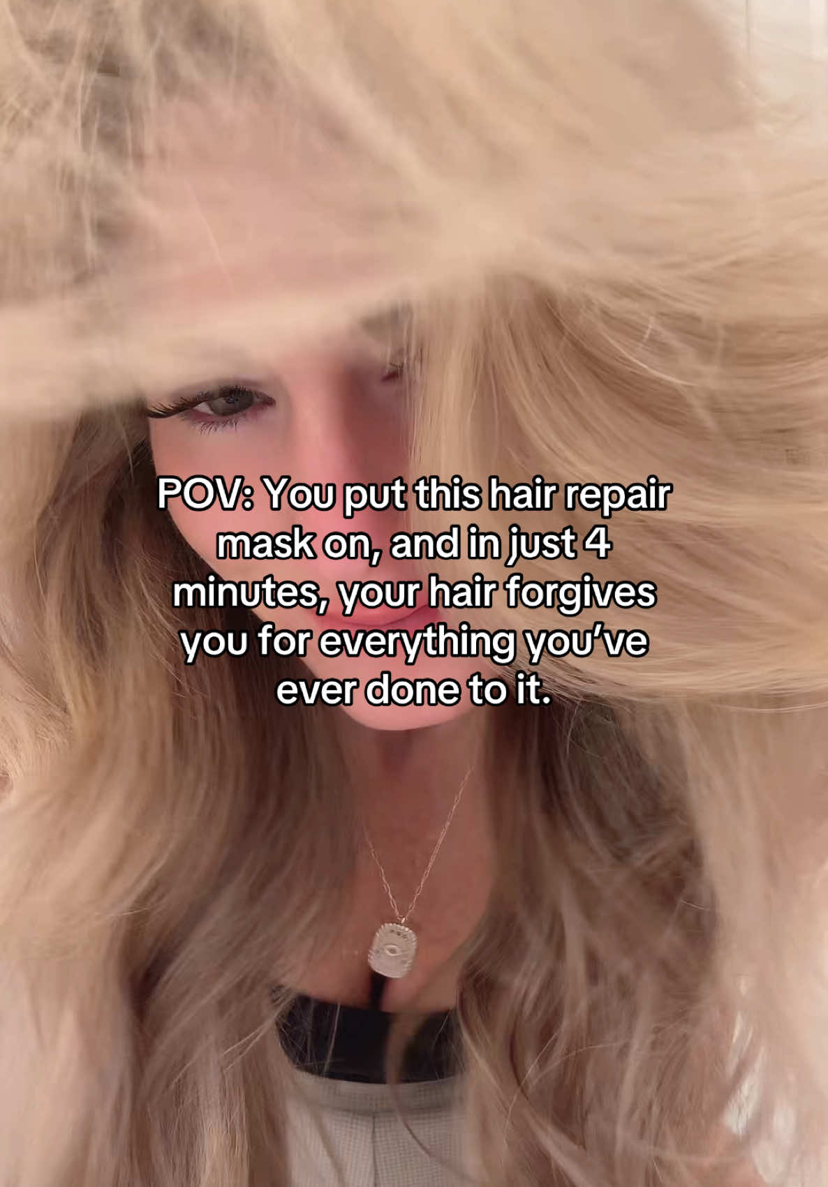 Obsessed with @K18 Hair and this repair mask #hairrepair #damagedhair #hairtok #dryhair #hairmask #creatorsearchinsights 