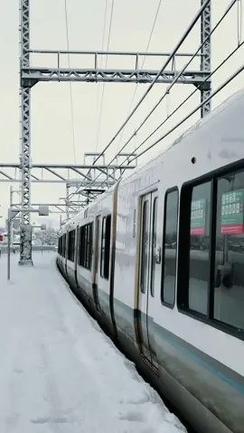 Japan Train Ride in Winter! 🚆❄️ Snowy Rails 🇯🇵#snowfall #snow #japanwinter#wintervibes