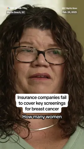 Millions of #women are at high risk for breast #cancer, but their #insurance companies don’t cover the additional screenings that are often recommended to detect the disease. This means they must pay hundreds and sometimes thousands out of pocket for them. @nbcnightlynews