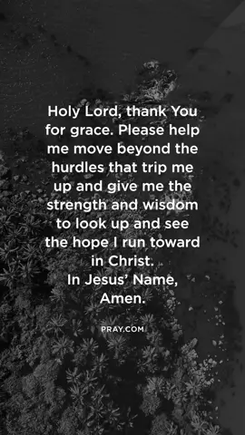 God’s grace empowers us to overcome every obstacle. Hebrews 12:1-2 encourages us to “throw off everything that hinders... and run with perseverance the race marked out for us, fixing our eyes on Jesus.” Life’s hurdles may try to trip us up, but when we look to Christ, we find the strength, hope, and purpose to keep moving forward. Whatever challenges you face today, remember that God’s grace is sufficient, and His power is made perfect in your weakness.