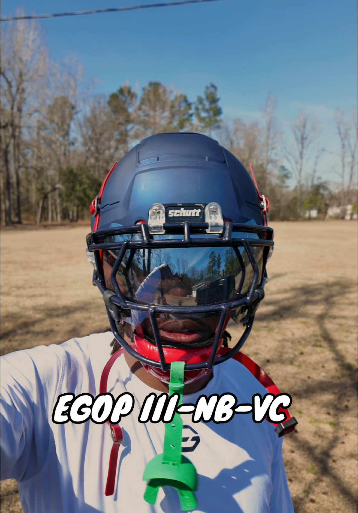 People have been asking about my facemask. Here it is… #football #athlete #CollegeFootball #footballtiktok #fyp #nike #7on7 #f7 #fielddrip #nfl 