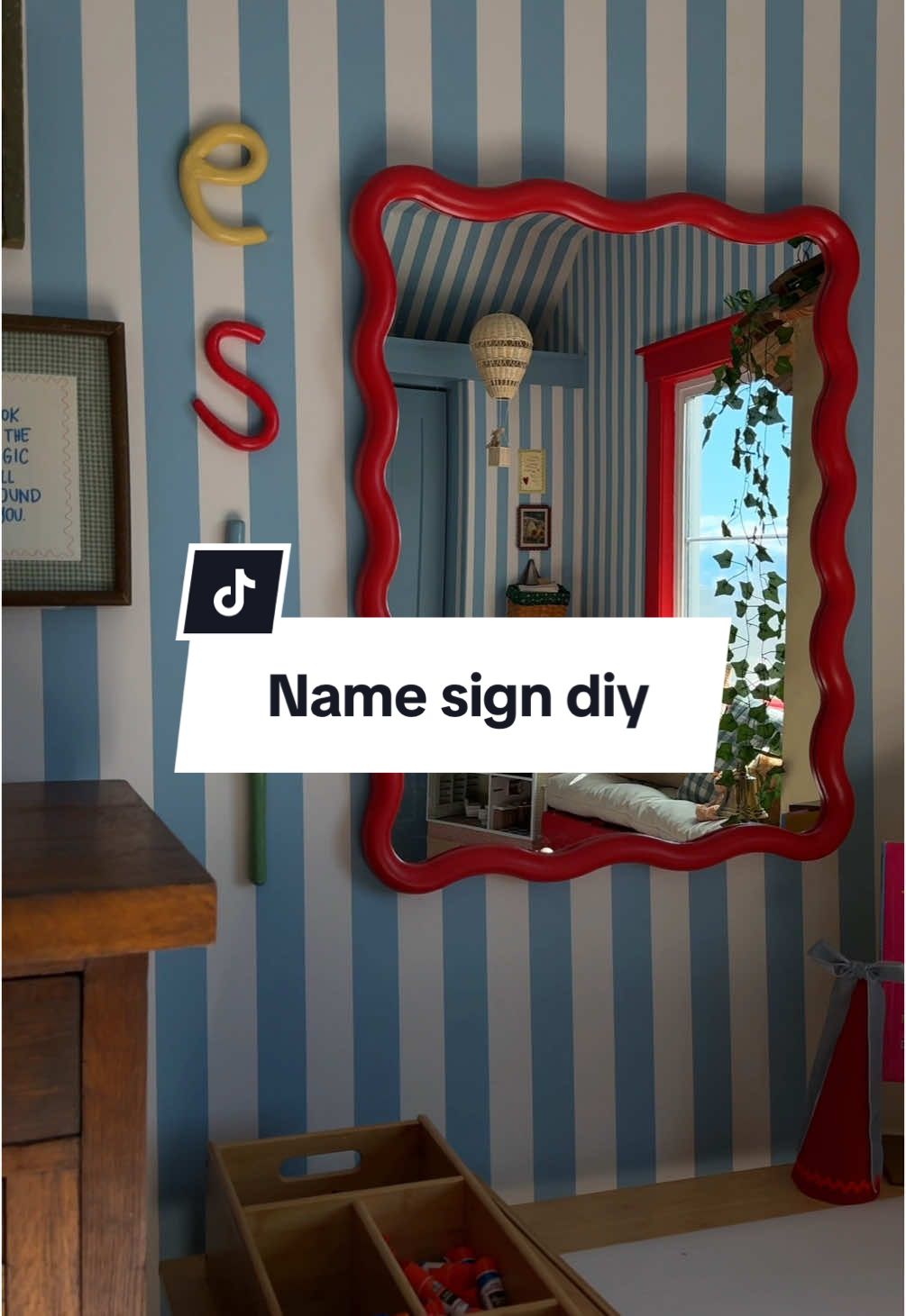 NO TOOLS NEEDED— CLAY NAME DIY- playful, whimsical, affordable and EASY!!!!!! #diycraft #clayarts #ovenbakeclay #playroominspo #nameclay 