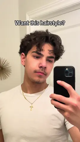 Messy middle part tutorial✅ #hair #hairtutorial #hairstyle #middlepart #wavyhair 