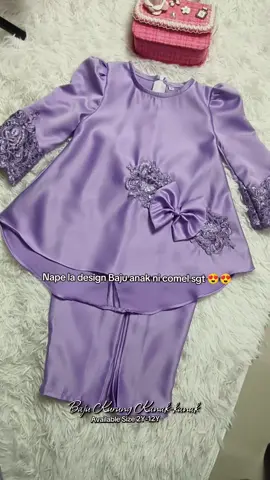 Cute sgt design ni.. Nak beli tekan sini tau@NurulRamly byk warna lawa2 cutting baju loose.. anak confirm selesa pakai.. #bajukurungbudak #bajurayabudak #bajukurungmurah #fypage #fyp # 