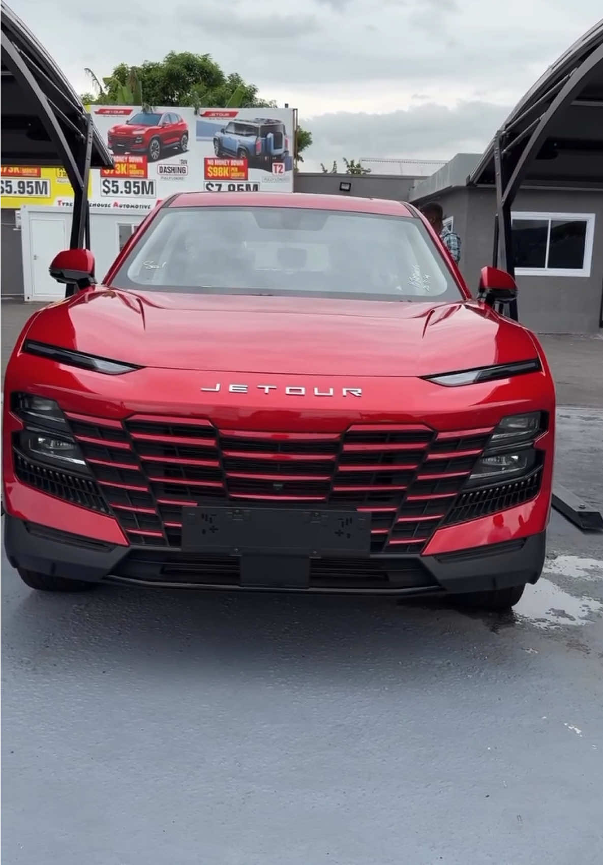 Jetour Dashing in Premium Cherry Red – Bold, Sleek, and Unstoppable! Turn every street into a runway with the Jetour Dashing in Cherry Red—the perfect blend of luxury, power, and head-turning design. This fully loaded SUV isn’t just a ride, it’s a statement. ✨ Why the Cherry Red Dashing Stands Out: ✅ 1.5L turbocharged engine for smooth, powerful performance ✅ Premium Cherry Red finish for a striking, elegant look ✅ 13.6-inch infotainment system to keep you connected in style ✅ 360-degree camera system for superior safety & confidence ✅ Luxurious interior with premium comfort at every touch 🔥 Own this showstopper for just $5.95M or $73K/month, with a special concession price of $5.15M! 📞 Call 888-4JETOUR / 888-NEW-CARS or visit www.jetourja.com to experience the bold elegance of Cherry Red today! #JetourDashing #CherryRedLuxury #TurnHeads #TurbochargedElegance #JetourJamaica