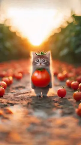 cherry tomato cat #catdance #petdance #cherrytomato #trending 