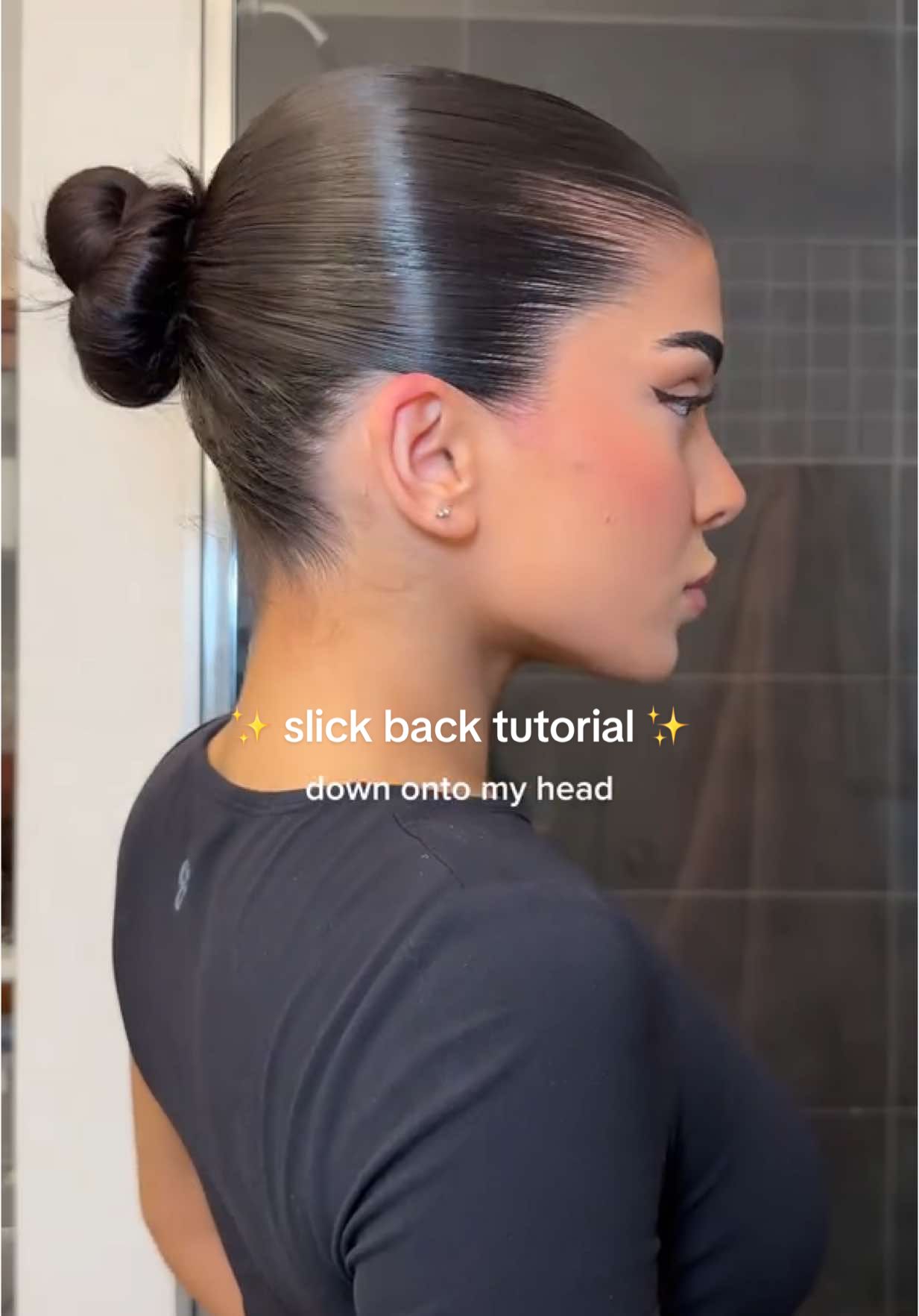 this slick back routine ACTUALLY changed my life… #slickbackbun 