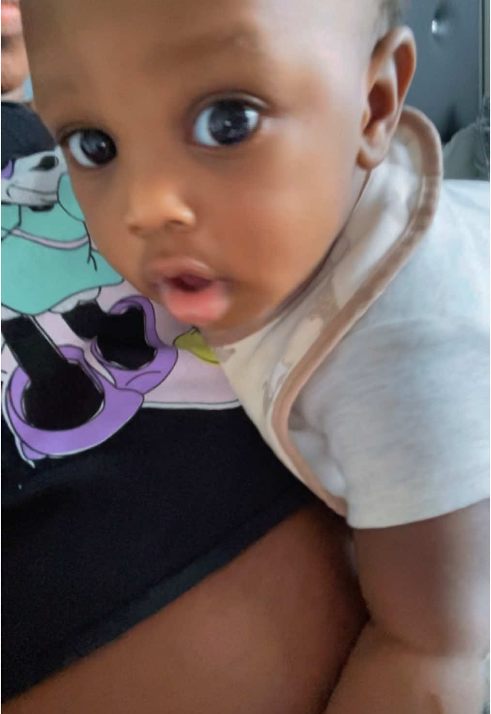 He always messing with my bell button 😂😂😂🤦🏾‍♀️ #bellybutton #weird #fypage #boymom 