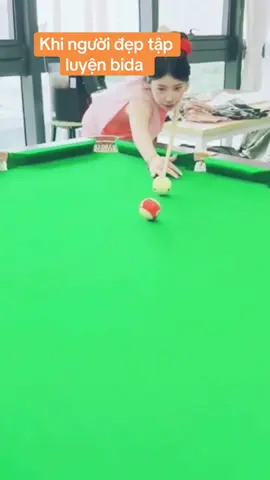 Thời tiết mát mẻ gái xinh luyện bida#gaixinh #billiards #capcut_edit 