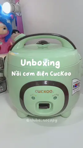 Nồi cơm thôi mà cái màu nó xinh 🎀#noicomdiencuckoo #noicomdienmini #unboxing 