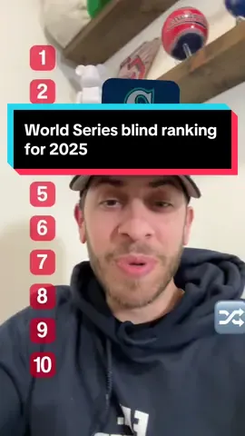 World Series blind ranking for 2025 #challenge #filter #blindrank #WorldSeries #MLB #mlb2025