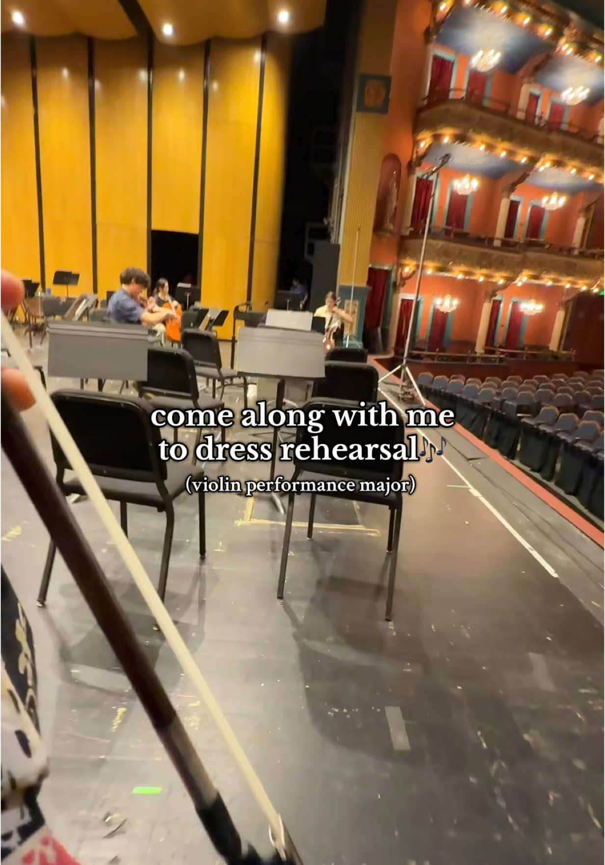 come with me to our dress rehearsal🎶 #violin #violinist #fyp #musician #orchestra 