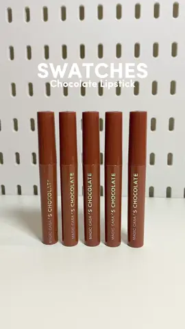 5pcs Chocolate Matte Lip Glaze ✨ Lahat ng shade magandaaaa! 😫 #chocolatelipglaze #chocolatelipstick #mattelipstick #affordablelipstick #swatches #lipswatch #tiktokfinds #tiktokbudol 