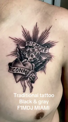 Traditional tattoo black & gray … ISAÍAS TATTOO F1MDJ MIAMI #paratiiiiiiiiiiiiiiiiiiiiiiiiiiiiiii #tattooartist #tattoolover #tattootiktok #videonuevo #genial #comparte #viral #tattoo #traditional #traditionaltattoo 
