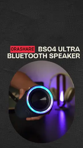 ORASHARE BS04 ULTRA BLUETOOTH SPEAKER #ORASHARE #BluetoothSpeaker #RGBLights #SuperBass #WirelessSpeaker #PortableSpeaker #MusicLover #TiktokFinds