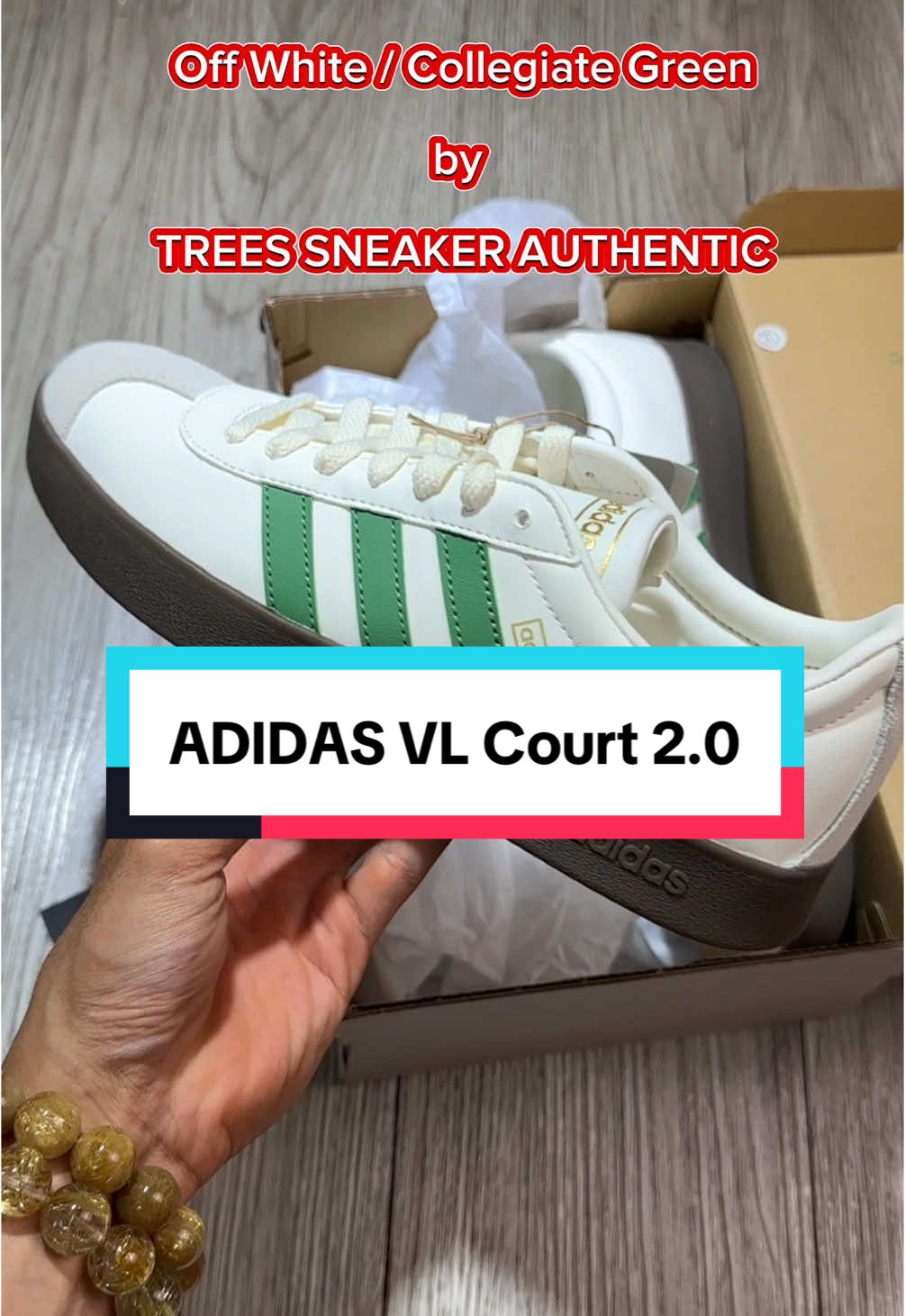 Phối màu này của Adidas Vl Court 2.0 mình rất thích luôn á #treessneaker #reviewsneaker #reviewgiaychinhhang #giaychinhhang #adidasvlcourt 