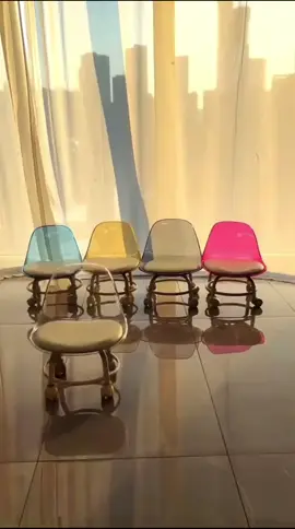 Ghế Nhỏ Ròng Rọc Ghế Thấp Tựa Lưng Có Bánh Xe#xuhuong #thinhhanh #giadungtienich 