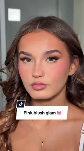A pink blush girl’s dream 🤭🎀 #makeupinspo #pinkblush #formalmakeup #makeuptransformation 